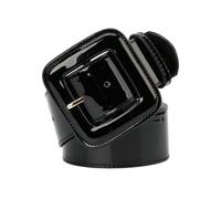 Cinturón ancho Cinturones de vestir para mujer Cinturón de vestir de charol Ancho 4,8cm para accesorios de ropa de mujer, Negro, 103x4.8cm