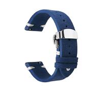 NEFLUM Correa de reloj de cuero de gamuza suave de 18 mm, 20 mm y 22 mm, pulsera de reloj de liberación rápida con cierre plegable,22mm