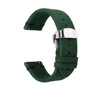 NEFLUM Correa de reloj de cuero de gamuza suave de 18 mm, 20 mm y 22 mm, pulsera de reloj de liberación rápida con cierre plegable,20mm