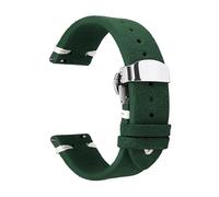 NEFLUM Correa de reloj de cuero de gamuza suave de 18 mm, 20 mm y 22 mm, pulsera de reloj de liberación rápida con cierre plegable,18mm