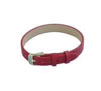 NEFLUM Correa de reloj de cuero para mujer de 6 mm, 8 mm y 10 mm con hebilla de pasador, correa de reloj para mujer, accesorios de repuesto para relojes,Rojo,6mm
