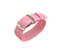 NEFLUM Correa de reloj de lona de nailon, repuesto de pulseras, accesorios de reloj, 14mm, 16mm, 18mm, 20mm, 22mm,Rosa,18mm