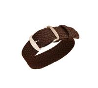 NEFLUM Correa de reloj de lona de nailon, repuesto de pulseras, accesorios de reloj, 14mm, 16mm, 18mm, 20mm, 22mm,Marrón,18mm