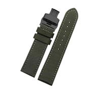 NEFLUM Correa de reloj de nailon + cuero, pulsera de reloj de lona impermeable para hombre, 19mm, 20mm, 22mm, 23mm y 24mm,21mm
