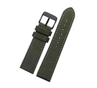 NEFLUM Correa de reloj de nailon + cuero, pulsera de reloj de lona impermeable para hombre, 19mm, 20mm, 22mm, 23mm y 24mm,23mm