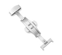 NEFLUM Hebilla plegable para reloj, hebilla de mariposa de acero inoxidable, hebilla de doble presión, hebilla de botón de 10 a 22 mm, hebillas de cierre desplegable, accesorios para relojes,18mm