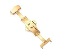 NEFLUM Hebilla plegable para reloj, hebilla de mariposa de acero inoxidable, hebilla de doble presión, hebilla de botón de 10 a 22 mm, hebillas de cierre desplegable, accesorios para relojes,10mm