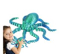 NEFLUM Pulpo articulado Impreso en 3D,Juguete de Pulpo Impreso en 3D - Modelo Animal Pulpo Coleccionable Articulado - Experiencia sensorial de Criaturas Marinas, Juguetes de Pulpo para Juegos