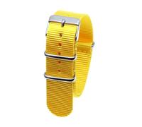 NEFLUM Pulsera de reloj de nailon colorida, accesorios de repuesto para correa de reloj de 18mm, 20mm y 22mm,Amarillo,20mm