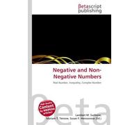 Negative and Non-Negative Numbers: Real Number, Inequality, Complex Number