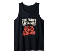 Negociación colectiva para el Día del Trabajo de Salsa BBQ Extra Camiseta sin Mangas