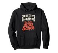 Negociación colectiva para el Día del Trabajo de Salsa BBQ Extra Sudadera con Capucha