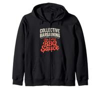 Negociación colectiva para el Día del Trabajo de Salsa BBQ Extra Sudadera con Capucha