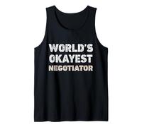Negociador más Bueno del Mundo Negociador Divertido Camiseta sin Mangas