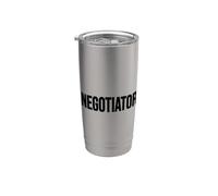 NEGOCIADOR POLICÍA DE LA LEY DE LA POLICÍA CRISIS DE REHACES Vaso térmico de acero inoxidable de doble pared