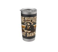Negociamos en Dawn Raccoon Negociador Vaso térmico de acero inoxidable de doble pared