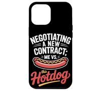 Negociando un nuevo contrato yo vs este Día del Trabajo Hotdog Carcasa para iPhone 12 Pro Max