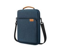 Negocios Bolsa de mensajero for tableta y portátil, for Macbook Air Pro 11, 12, 9. °/10,5 ", 11", iPad, funda transporte for Surface HP DELL Maletín(Dark blue)