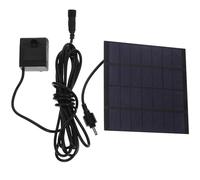 Negra Bomba de Agua Solar Sumergible 7 V 180 L/h 1 W | Acuario y Estanque de Jardín, Plástico Duro, Ventosas Integradas, Rendimiento Estable