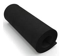 Negra Goma EVA 10mm, MEARCOOH 35.5cm*99cm Cosplay Espuma EVA, 1PCS Goma Espuma Densidad 86kg/m3 para Cosplay Disfraces, Manualidades, Proyectos DIY (Negra 10mm)