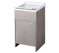 Negrari Lavadero Lavapanni 9006KRAM de Resina, Roble, L 45 x D 50 x H 85 cm
