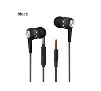 (Negro) 1 auricular con cable Super Bass Crack colorido con botón y micrófono manos libres Samsung VPB