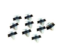NEGRO 10x Clips de ajuste de Panel de puerta Interior, retenedor de sujeción automático, abrazaderas fijas, remache de plástico Compatible for Citroen, C2 C8 C3 C4 Picasso Peugeot, 307 Clip para tapa