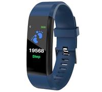 (Negro) 115 Pulsera Reloj Bluetooth Monitor de Presión Arterial Rastreador de Actividad Física