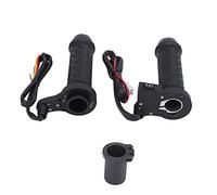 Negro 2 Piezas Calentador de Manos de Invierno Universal Puños calefactables para Motocicleta Temperatura Ajustable eléctrica Calentador de Manillar de 12 V para Manillar de 7/8