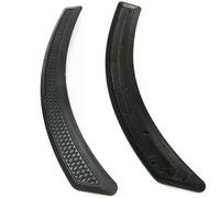 (Negro) 2 protectores adhesivos laterales para guardabarros delantero, estilo EVO, para Mitsubishi