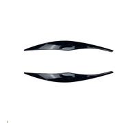 NEGRO 2 uds cejas for faro delantero de coche ajuste de párpado apto for BMW Serie 3 E90 E91 2005-2011 E91 Touring 2008-2011 accesorios de coche Párpado de la lámpara trasera(Black)