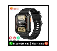 (Negro) 2025 Nuevo Reloj Inteligente Militar para Exteriores para Adultos con Bluetooth, Llamadas, GPS, Deporte,