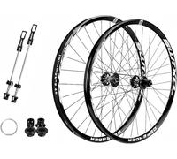 Negro,27.5inch,Juego De Ruedas para Bicicleta De Montaña 26 27,5 Pulgadas, Rueda Delantera 2 Rueda Trasera 4 Rodamientos 6 Soporte De Buje Libre Garra 7/8/9/10/11/12 Velocidades