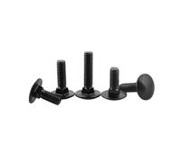 Negro 304 Acero inoxidable M3 M4 M5 M6 M8 M10 M12 Pernos de carro Truss Cabeza redonda Cuello cuadrado Tornillos de carro Perno entrenador(M8x35mm 5pcs)