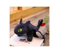 (Negro, 45 cm/17,7 pulgadas) Cómo entrenar a tu dragón Desdentado Furia Nocturna Peluche Muñeca Juguetes suaves