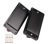 Negro 52 mm Espaciamiento Bobina de doble cuello puente Humbucker Pickup para Guitarra LP