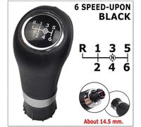 (Negro-6-UPON-14.5) Perilla de cambio de marchas manual de 6 velocidades para Mercedes/Benz W203 S203