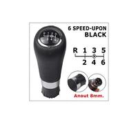 (Negro-6-UPON) Pomo de cambio de marchas, pomo de palanca de cambios, pomo de palanca de cambios para