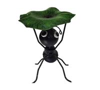 Negro 9,5 x 8 x 13,5 cm hormigas de metal decoración de jardín hoja de alimento exterior figura de metal hormigas linda forma de hormiga decoración de jardín decoración del hogar para interior