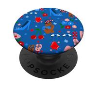 Negro Africano Rosie The Riveter Rockabilly caprichoso ww2 PopSockets PopGrip Adhesivo