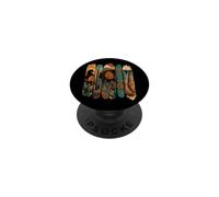 Negro Afro Melanin Vaquera Reina Western Rodeo Country Girl PopSockets PopGrip Adhesivo