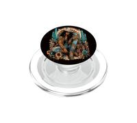 Negro Afro Melanin Vaquera Reina Western Rodeo Country Girl PopSockets PopGrip para MagSafe