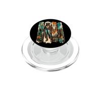 Negro Afro Melanin Vaquera Reina Western Rodeo Country Girl PopSockets PopGrip para MagSafe