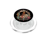 Negro Afro Melanin Vaquera Reina Western Rodeo Country Girl PopSockets PopGrip para MagSafe