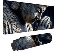 Negro Alfombrilla Ratón Gaming 800x300x3 mm Grande Tamaño Alfombrilla Ratón XXL, Bote Mouse Pad Gaming con Base de Goma Antideslizante, Tapete Escritorio Bordes Cosidos Diseño para PC, Oficina z-8728