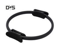 (Negro) Anillo de Pilates con Mango Antideslizante, Entrenador de Músculos del Suelo Pélvico, Tonificador