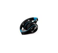 (Negro Azul) Auriculares Auriculares inalámbricos con micrófono Auriculares estéreo digitales Bluetooth