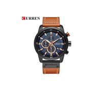 (Negro Azul) Relojes deportivos militares de marca de lujo Curren para hombre, reloj de cuarzo para