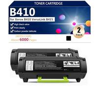 Negro B410 Cartucho de Tóner de Rrepuesto con Chip para Xerox B410 VersaLink B415 Impresoras, Impresión de Alto Volumen,Black-2 Pack