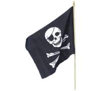 Negro Bandera Pirata Decoración de Fiesta Calavera Huesos Cruzados 45 x 30cm